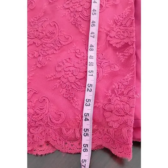 Rickie Freeman Teri Jon Gown Women's Size 2 Red Lace Formal Party Maxi Dress - Picture 15 of 16